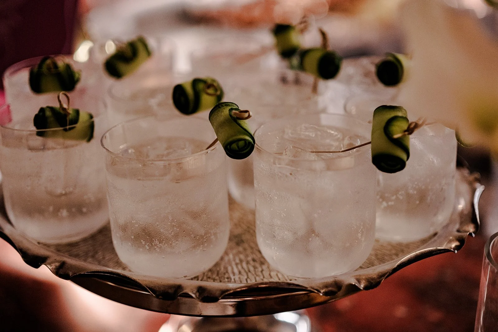 Evening detail at the Limekiln wedding reception