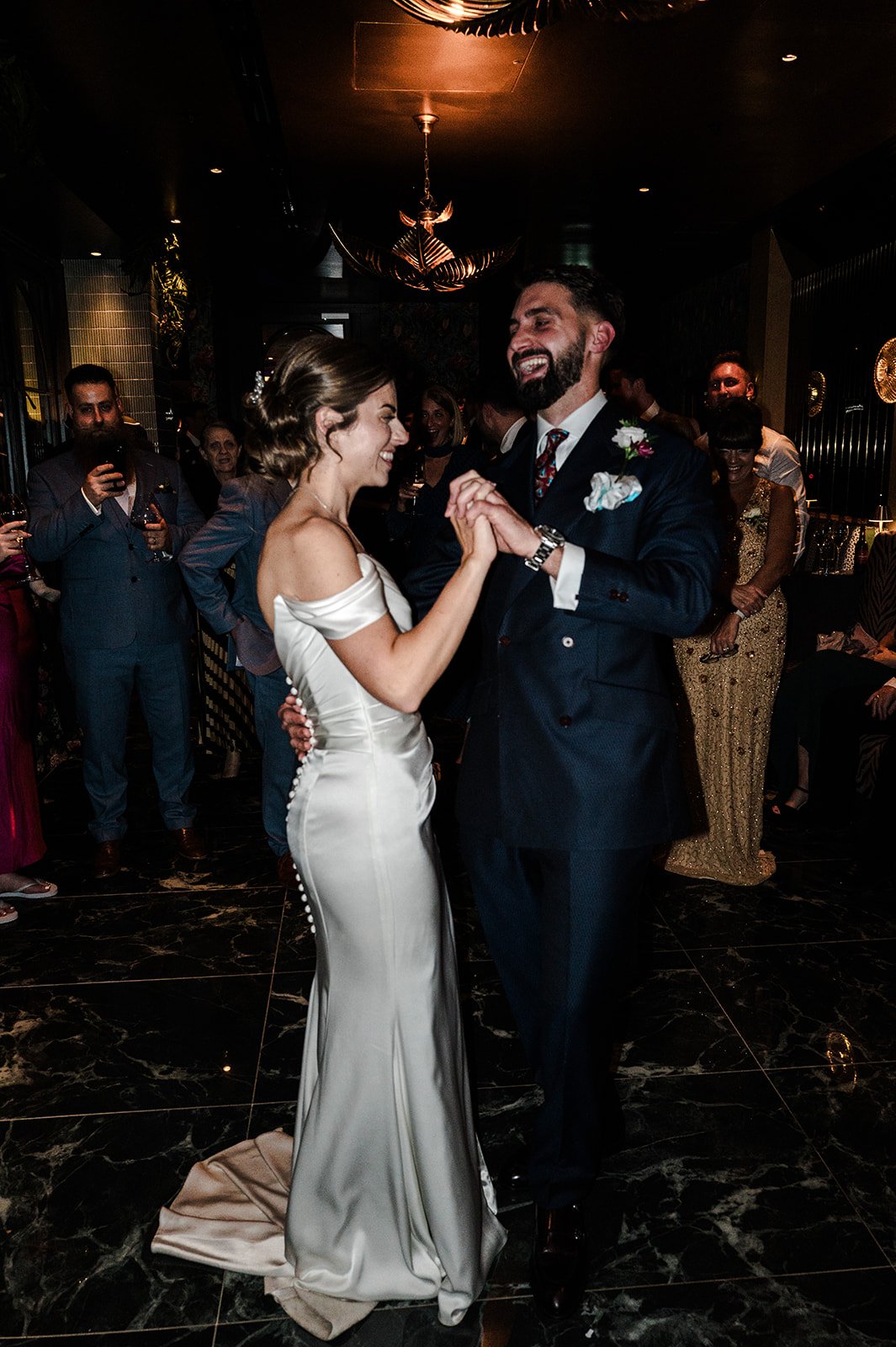Nat and Josh first dance at The Other House Kensington