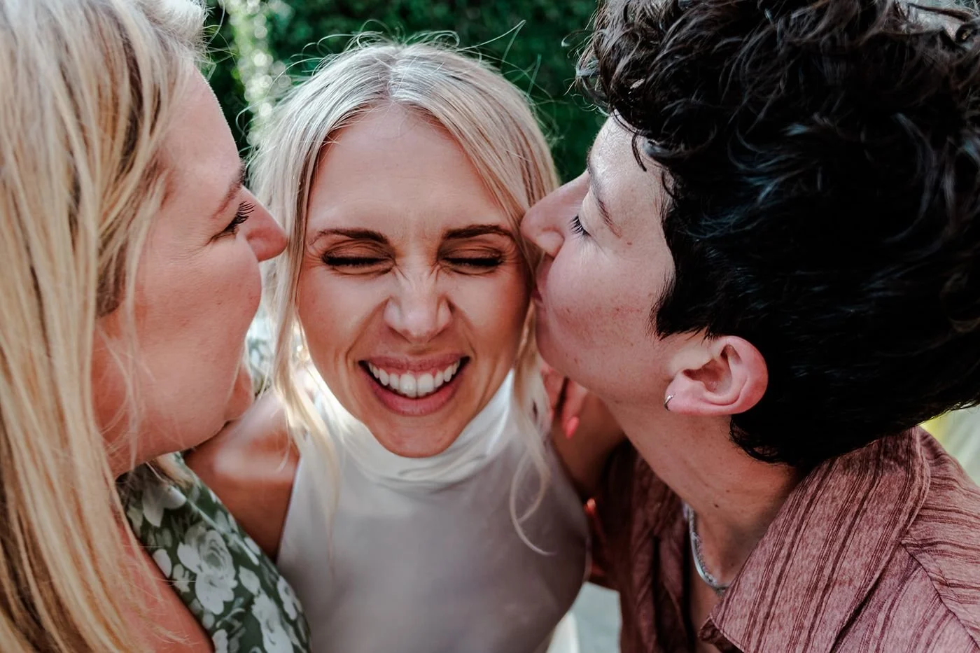 Alis laughing during the wedding speeches at Hotel du Vin Tunbridge Wells
