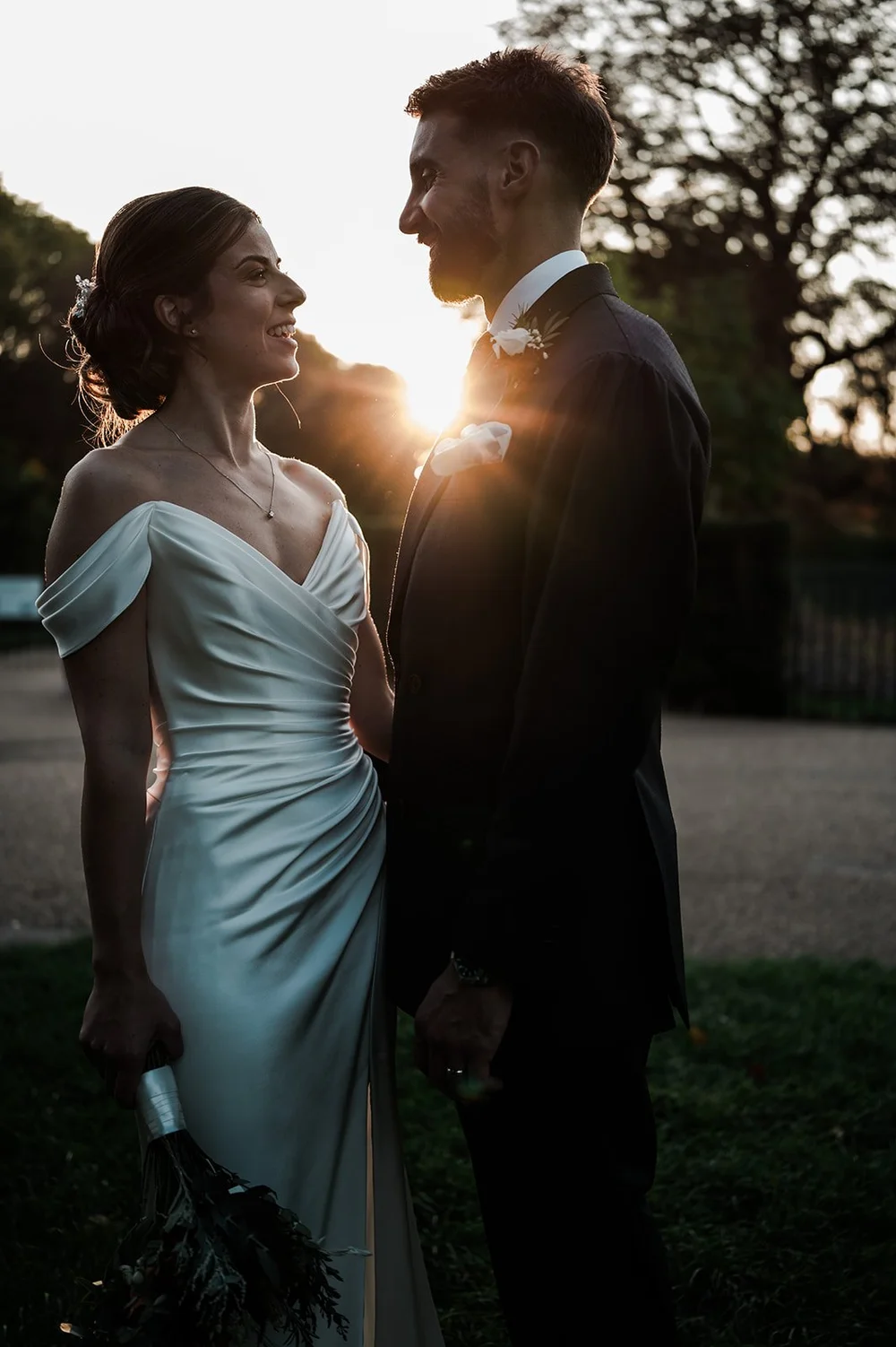 Golden hour couple portrait