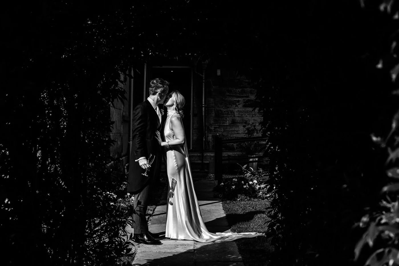 Alis showing off her Own Studio wedding dress at Hotel du Vin Tunbridge Wells