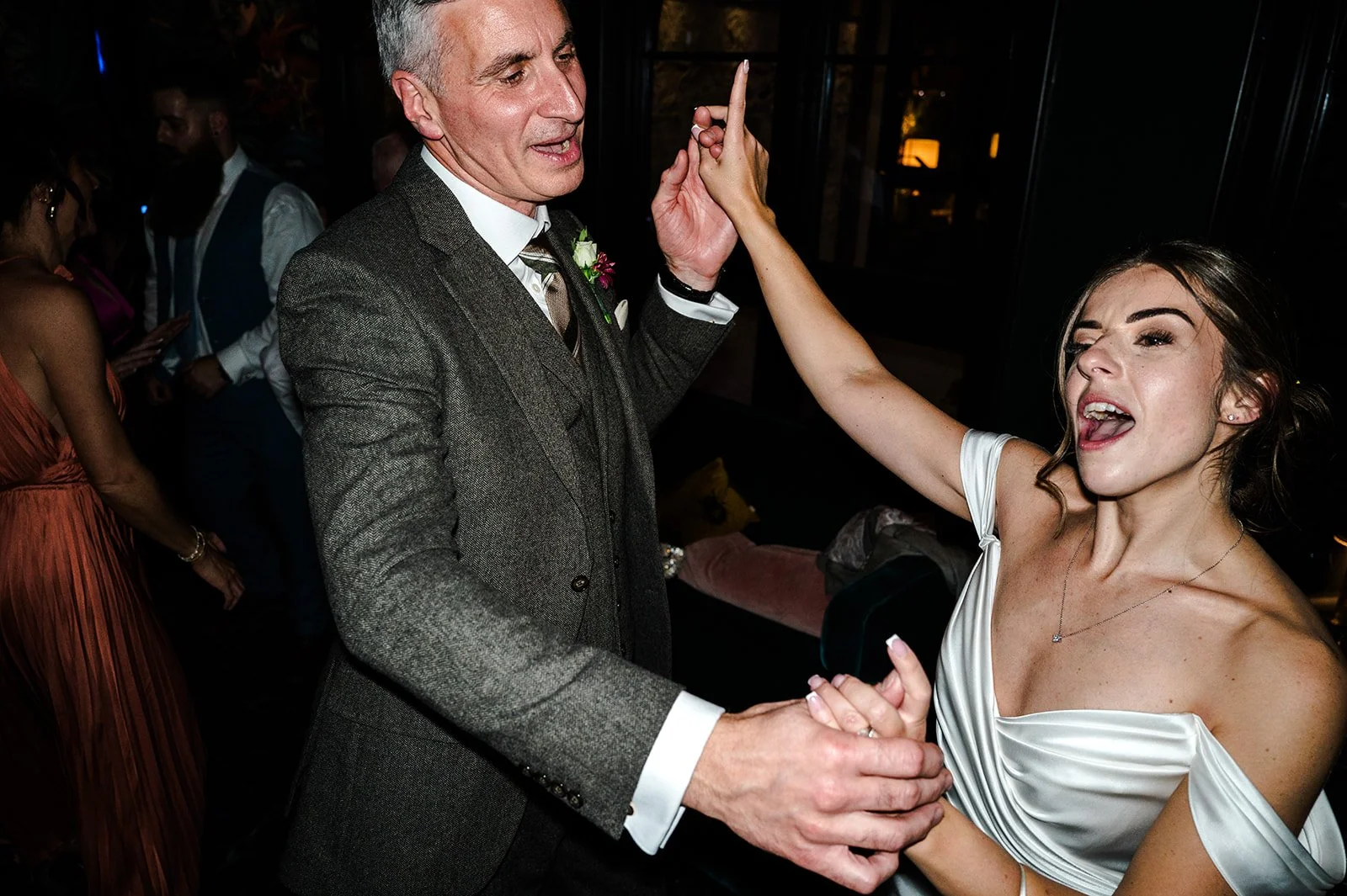 Nat dancing with her father at The Other House