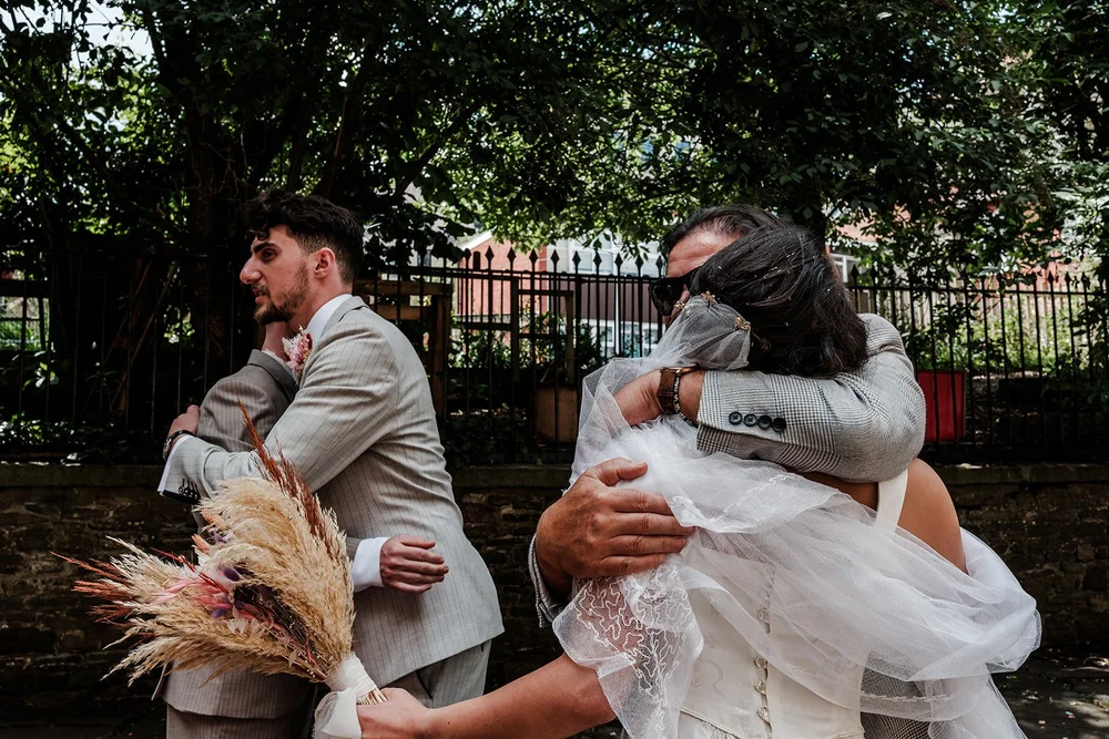Mount Without Bristol wedding photographer — emotional ceremony moment, documentary photography by Oliver Holder