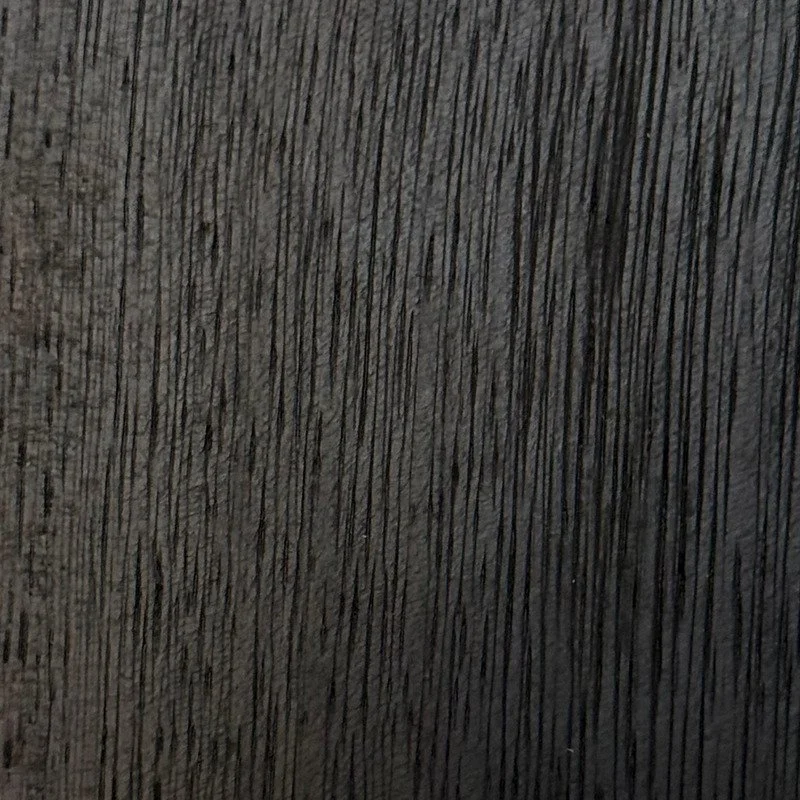 Finish sample of burnt and oiled Iroko by Arno Declercq