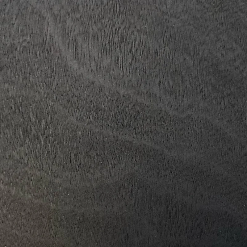 AFRORMOSIA — Burned and oiled — material sample from Arno Declercq’s 2026 wood finishes guide