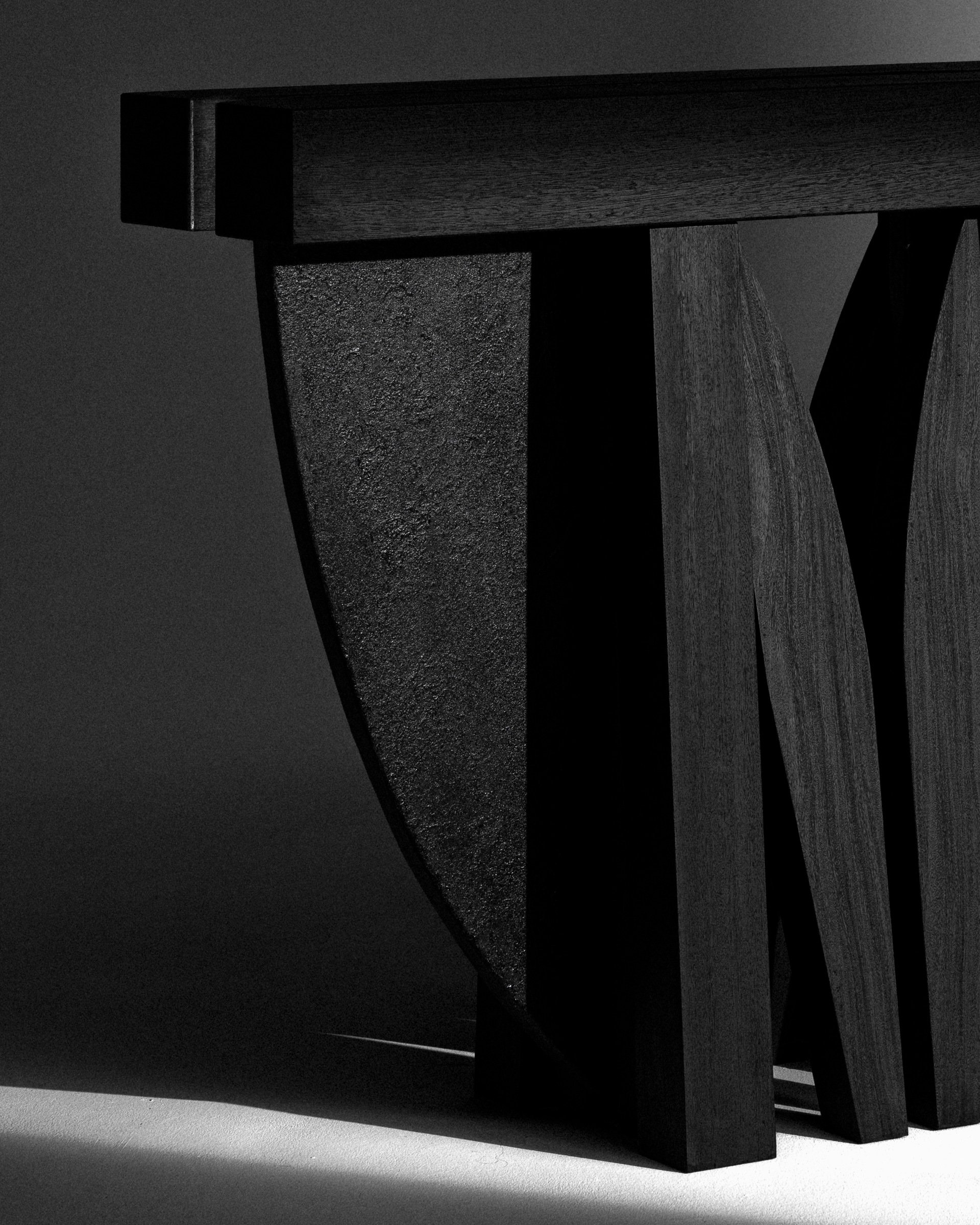 Umbo Hallway Table — detail by Victor Robyn
