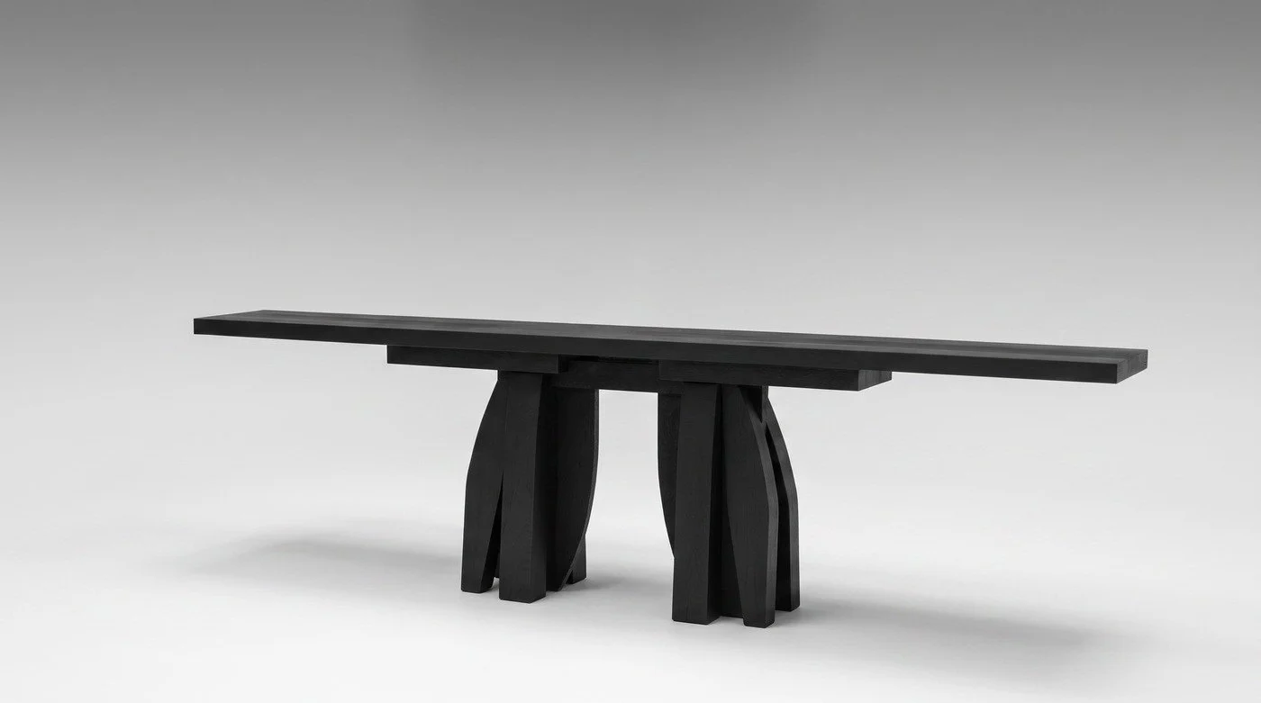 Umbo Console by Arno Declercq, shown in full.