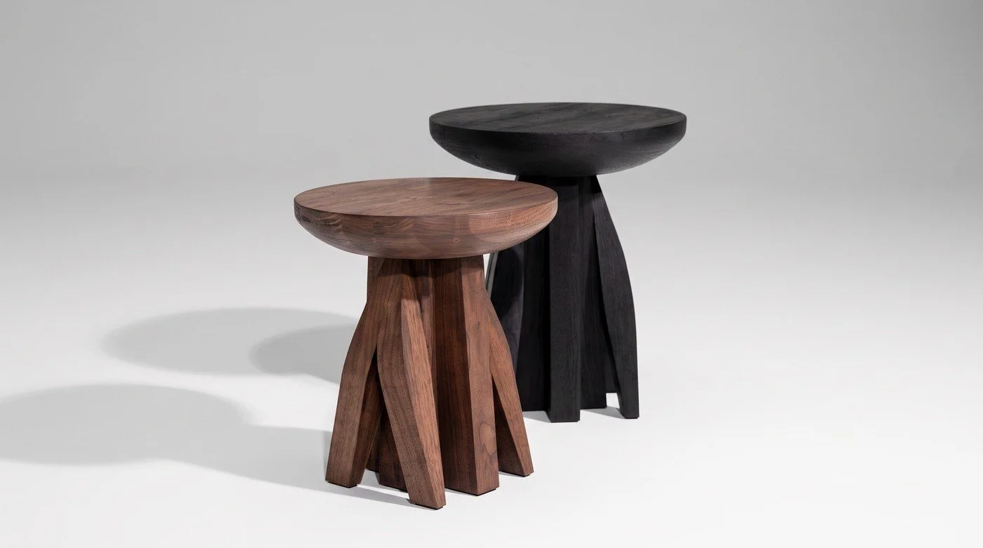 Umbo Side Table by Arno Declercq, shown in full.