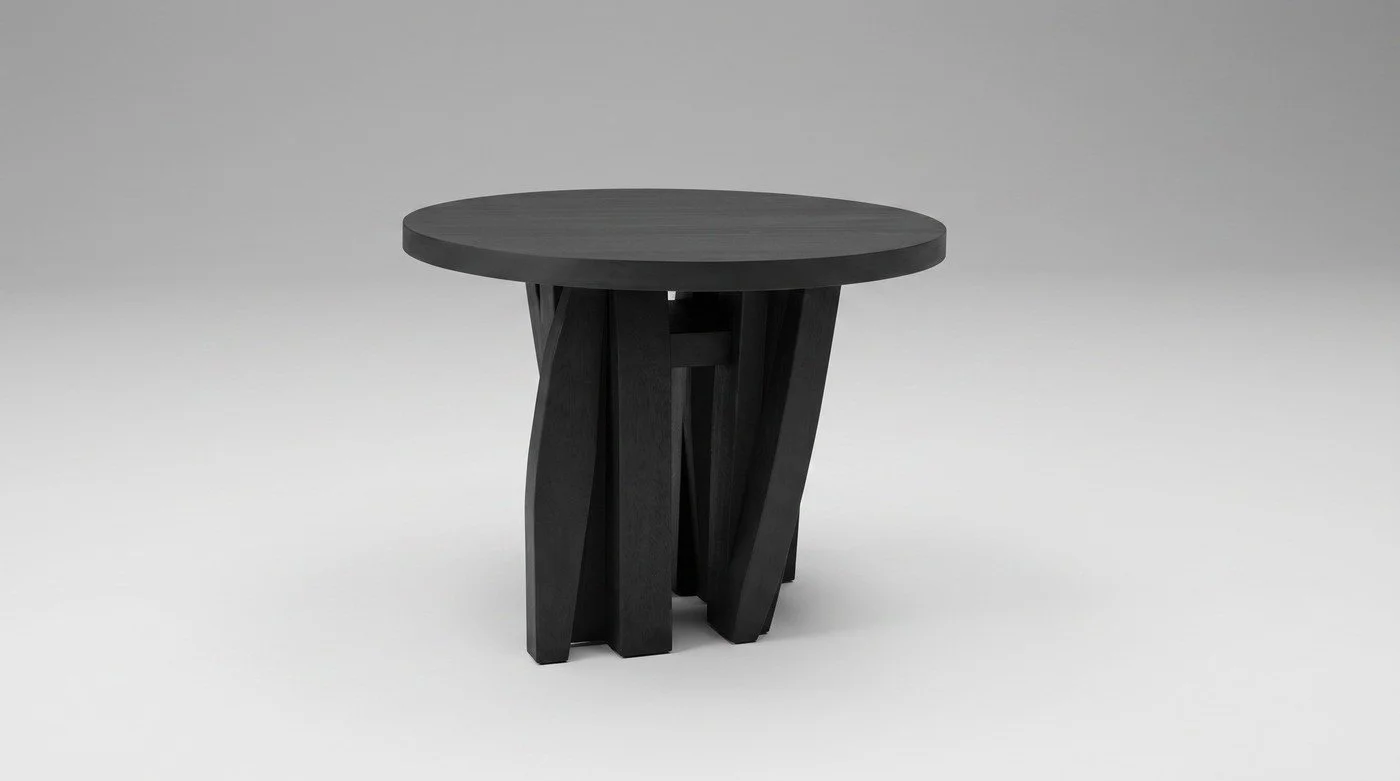 Umbo Accent Table by Arno Declercq, shown in full.