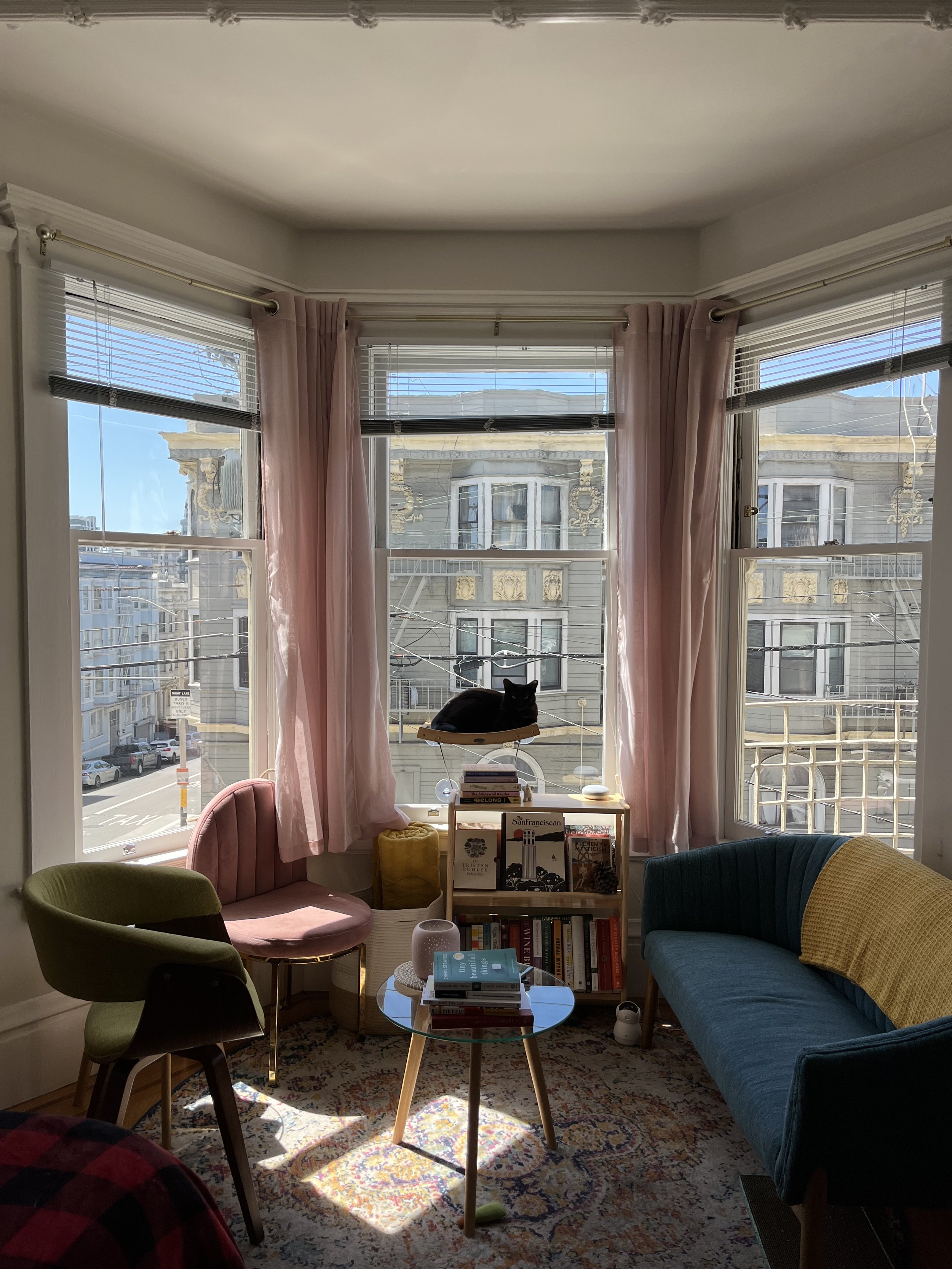 Studio apartment living room