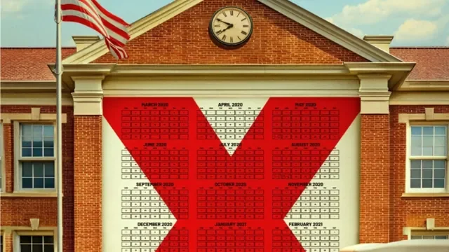 The 15 DAYS school marked with a red X