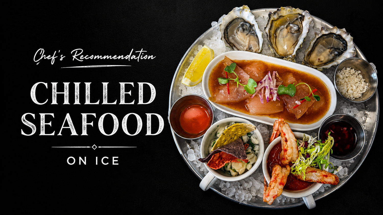 Chilled Seafood on Ice at Mattone Italian Kitchen