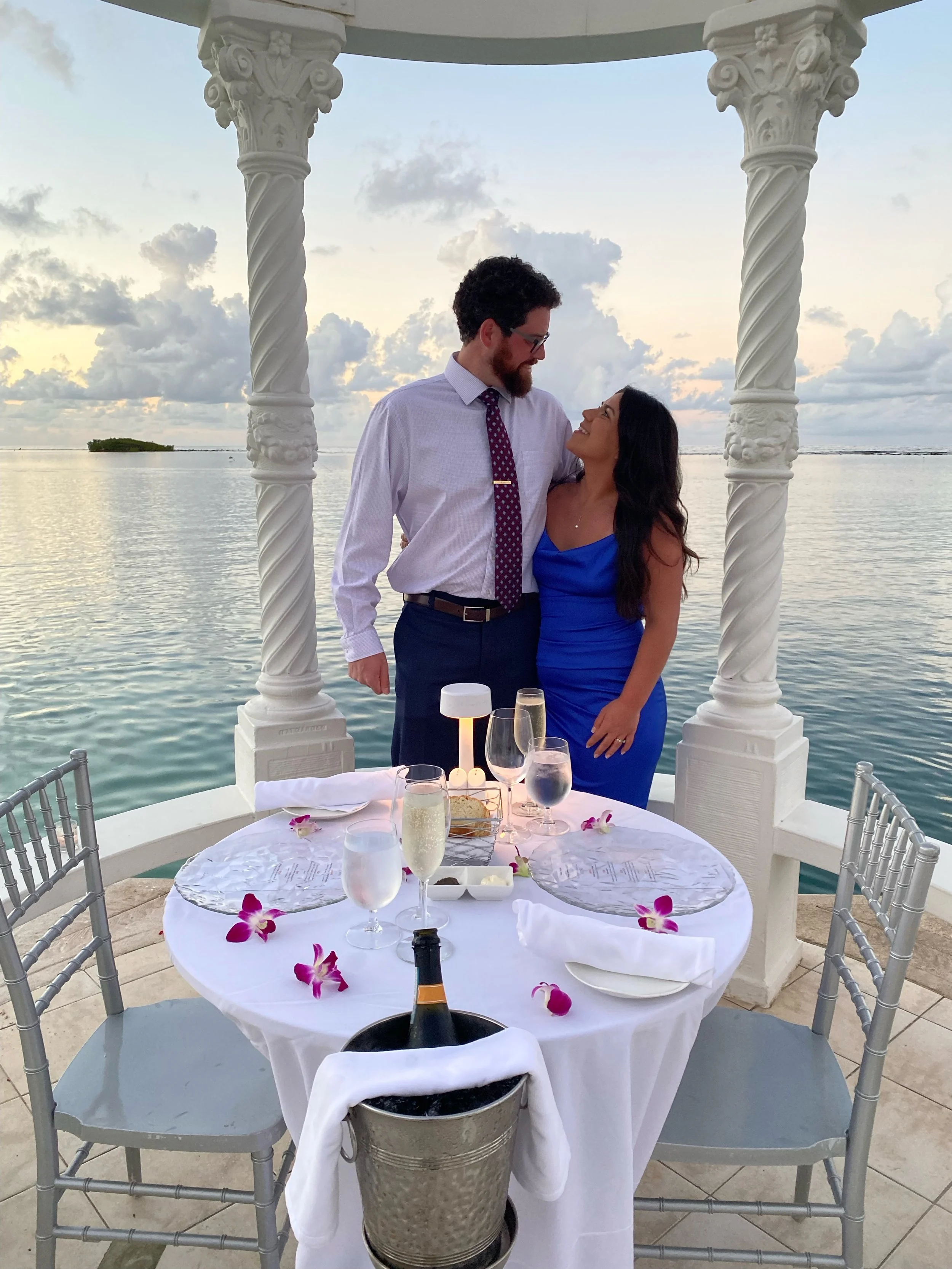 Romantic honeymoon moment captured in natural light