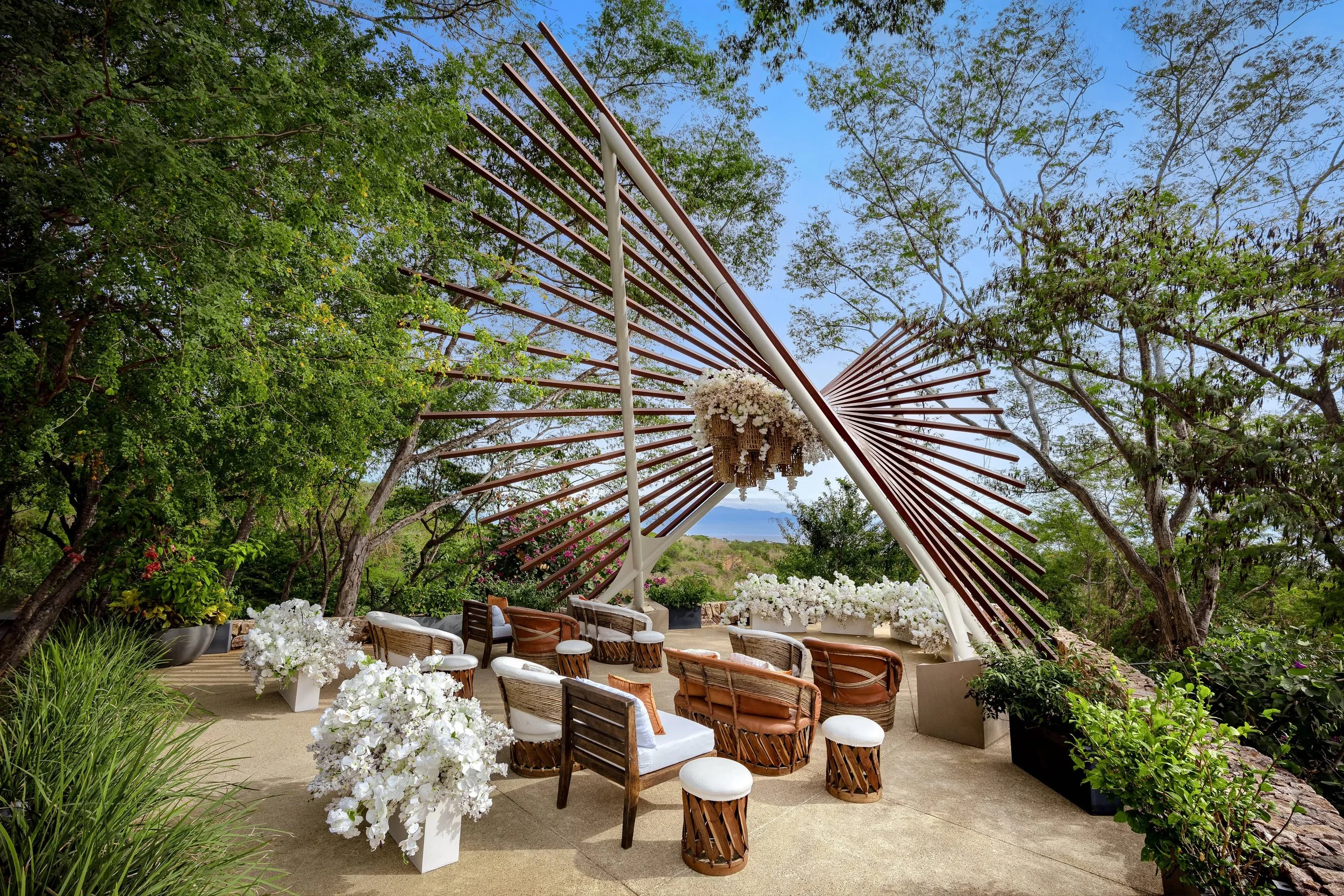 The Nest venue at Secrets and Dreams Bahia Mita in Mexico, modern jungle-chic destination wedding setting