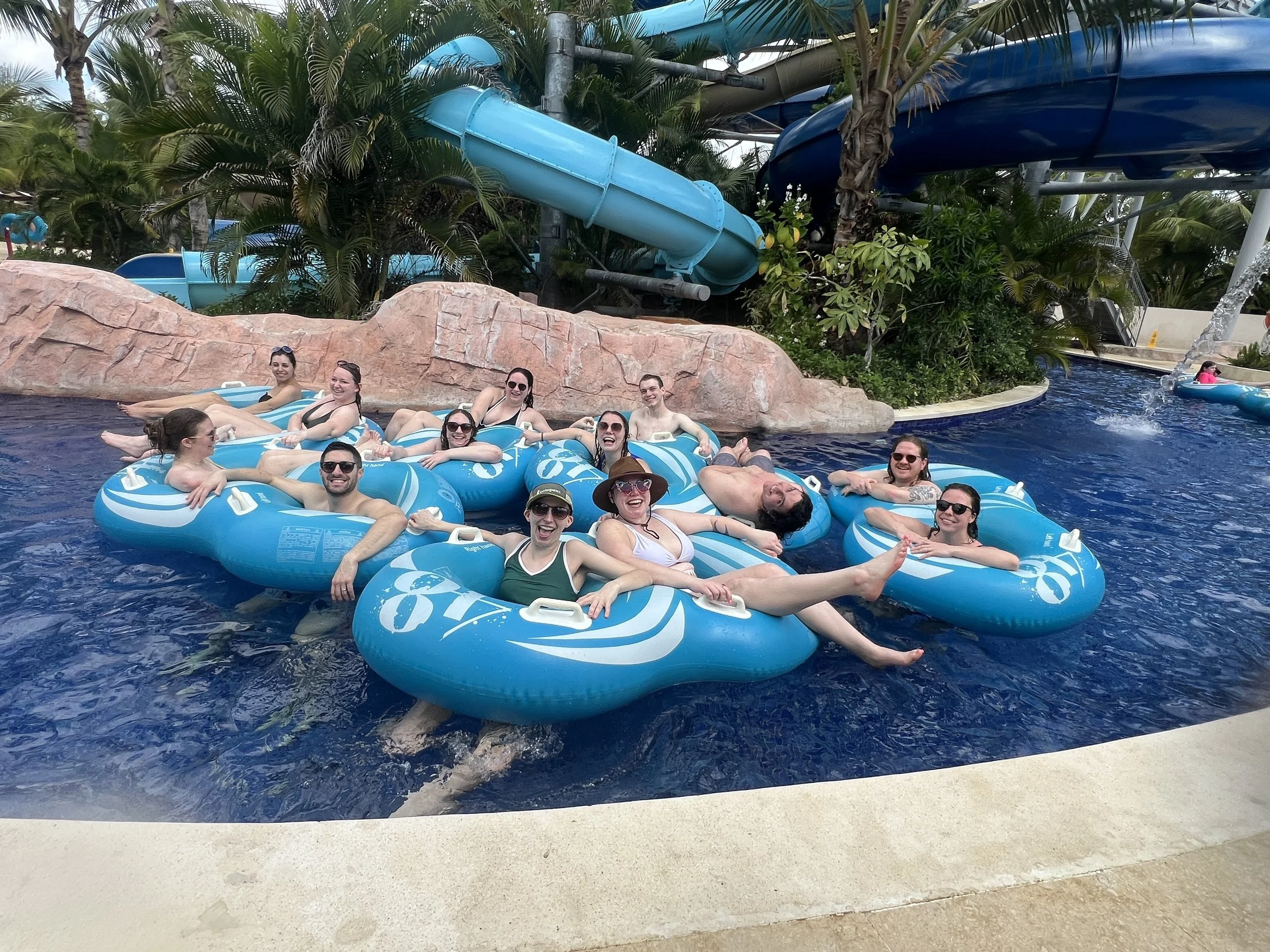 Olivia and Anastasia on the morning of the wedding at Secrets La Romana