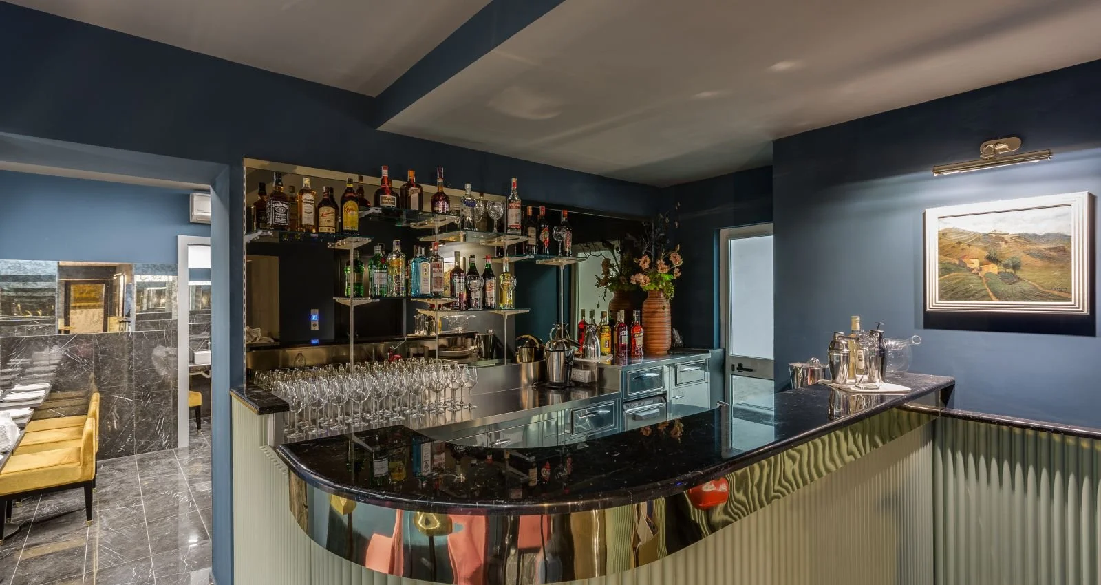 The bar at Otivm Hotel