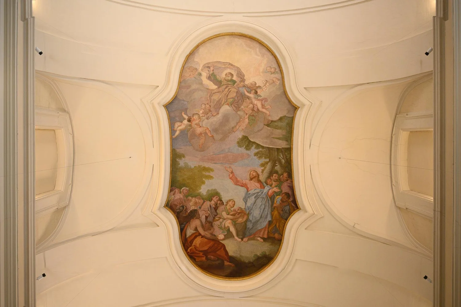 Baroque ceiling fresco at Palazzo Ripetta