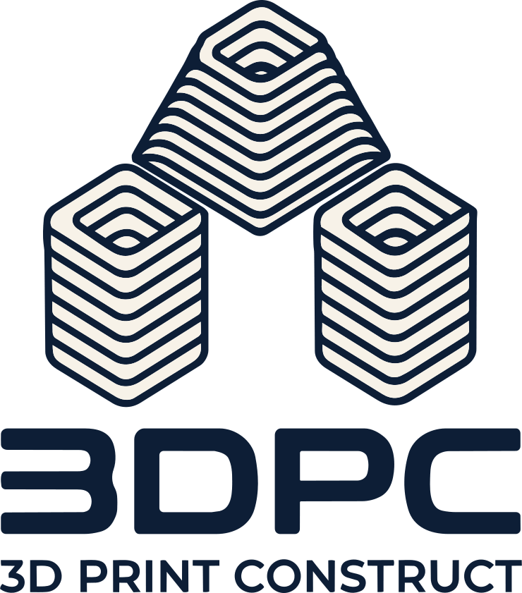 3D Print Construct three-pillar stacked logo.