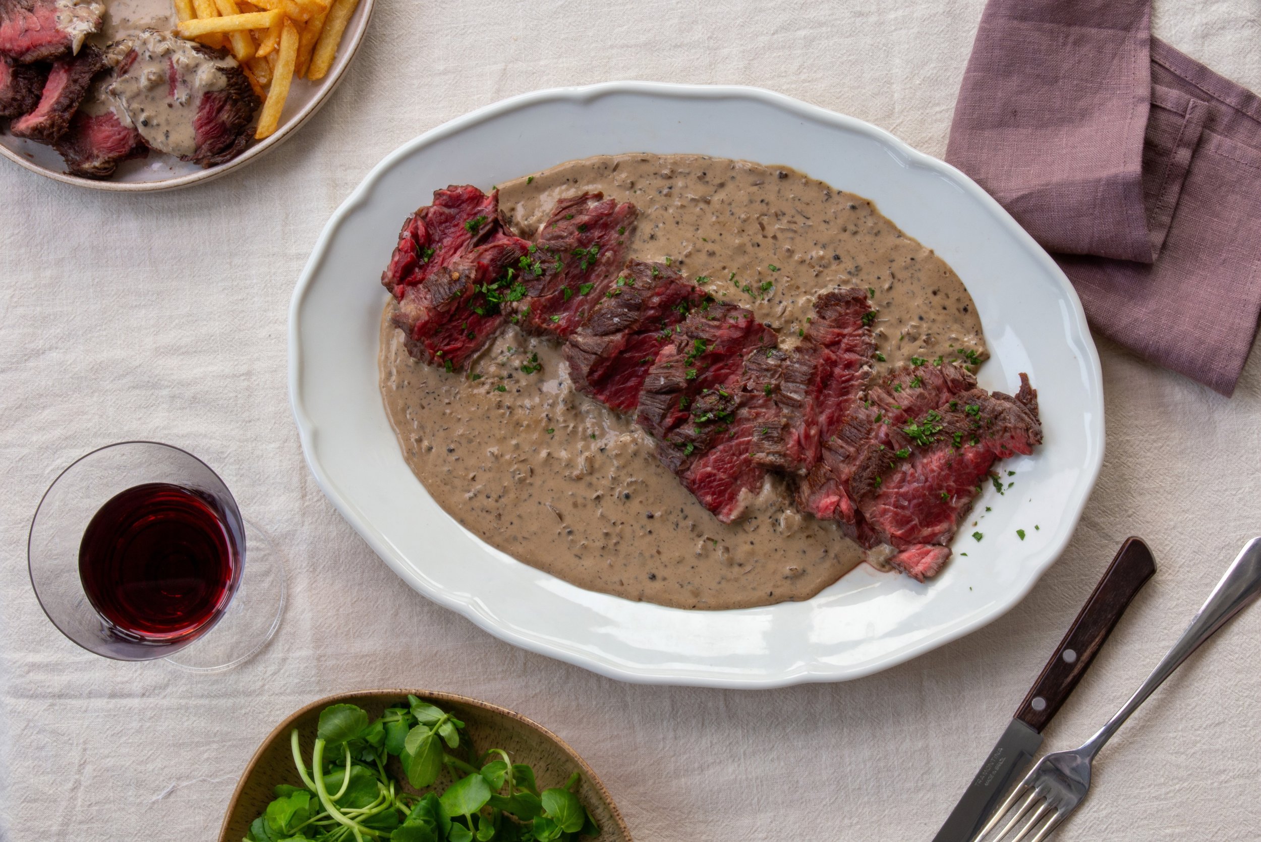 Steak and Miso Peppercorn Sauce Steak and Miso Peppercorn Sauce