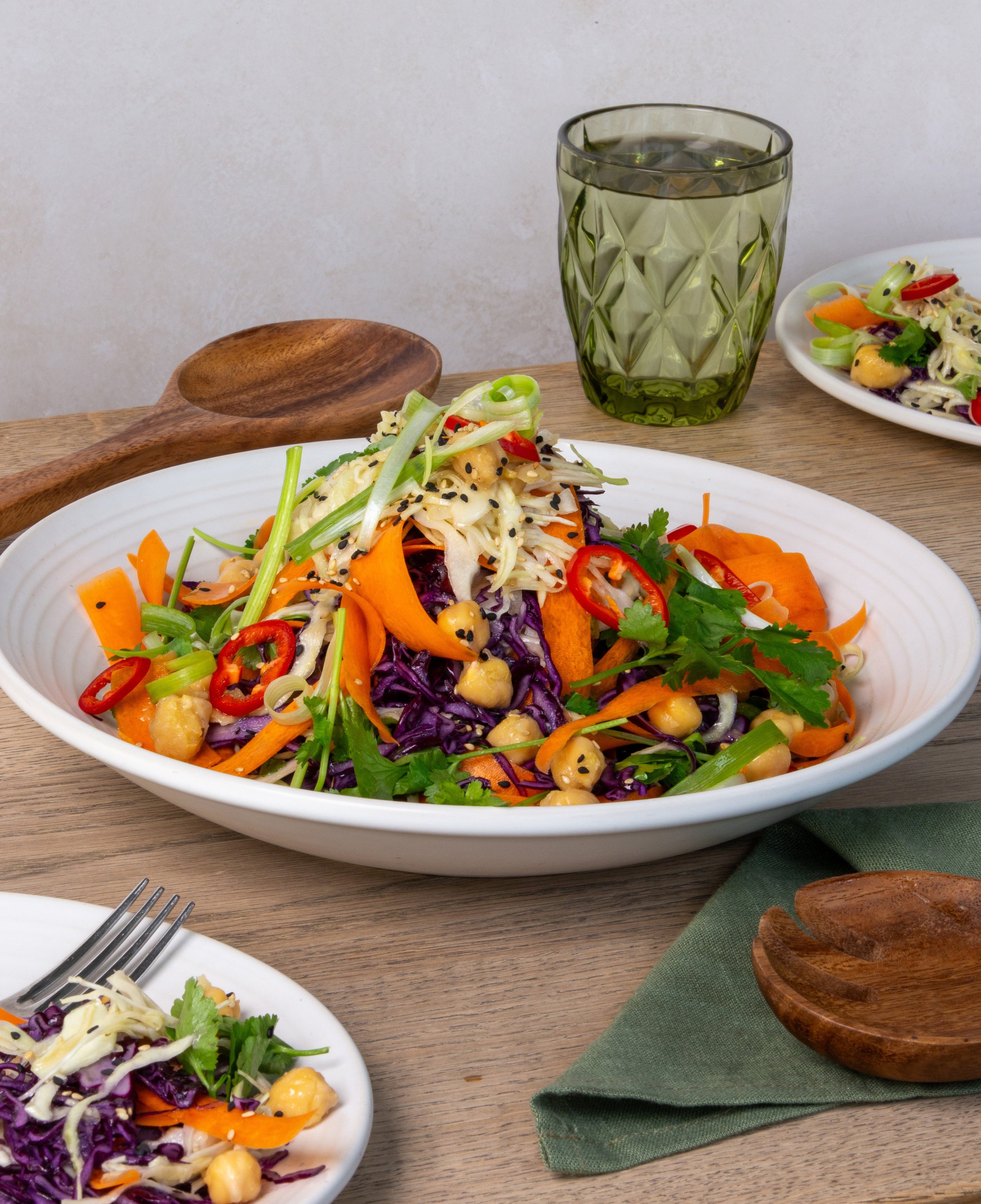 Rainbow Miso Chickpea Salad Rainbow Miso Chickpea Salad