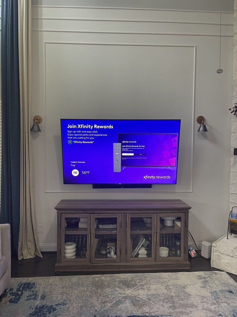 Before living room transformation by Emma's Interior in Woodlands, TX