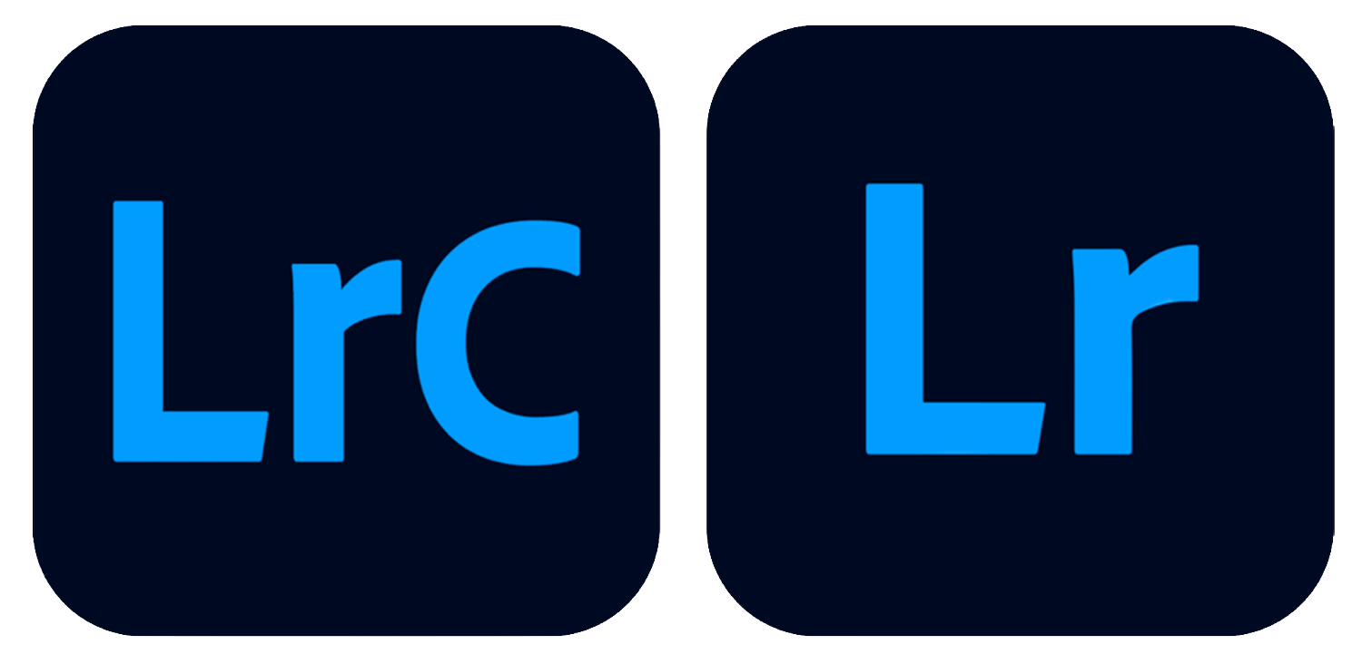 Adobe Lightroom Classic and Adobe Lightroom logos