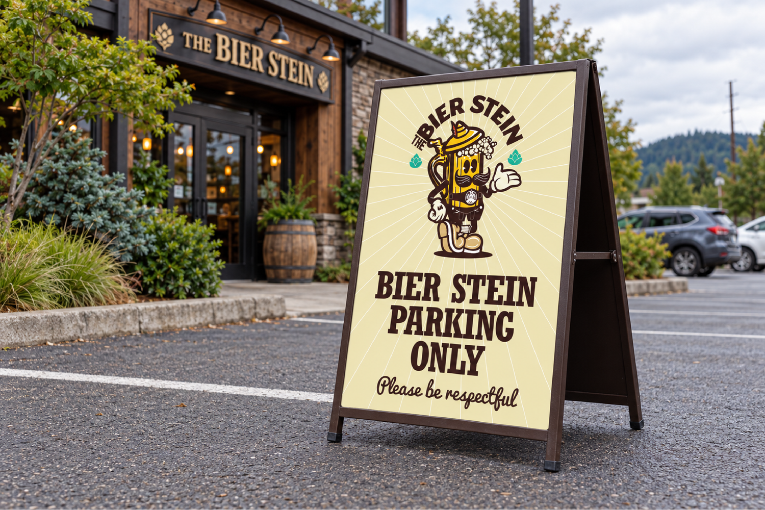 Signage / Parking sandwich board