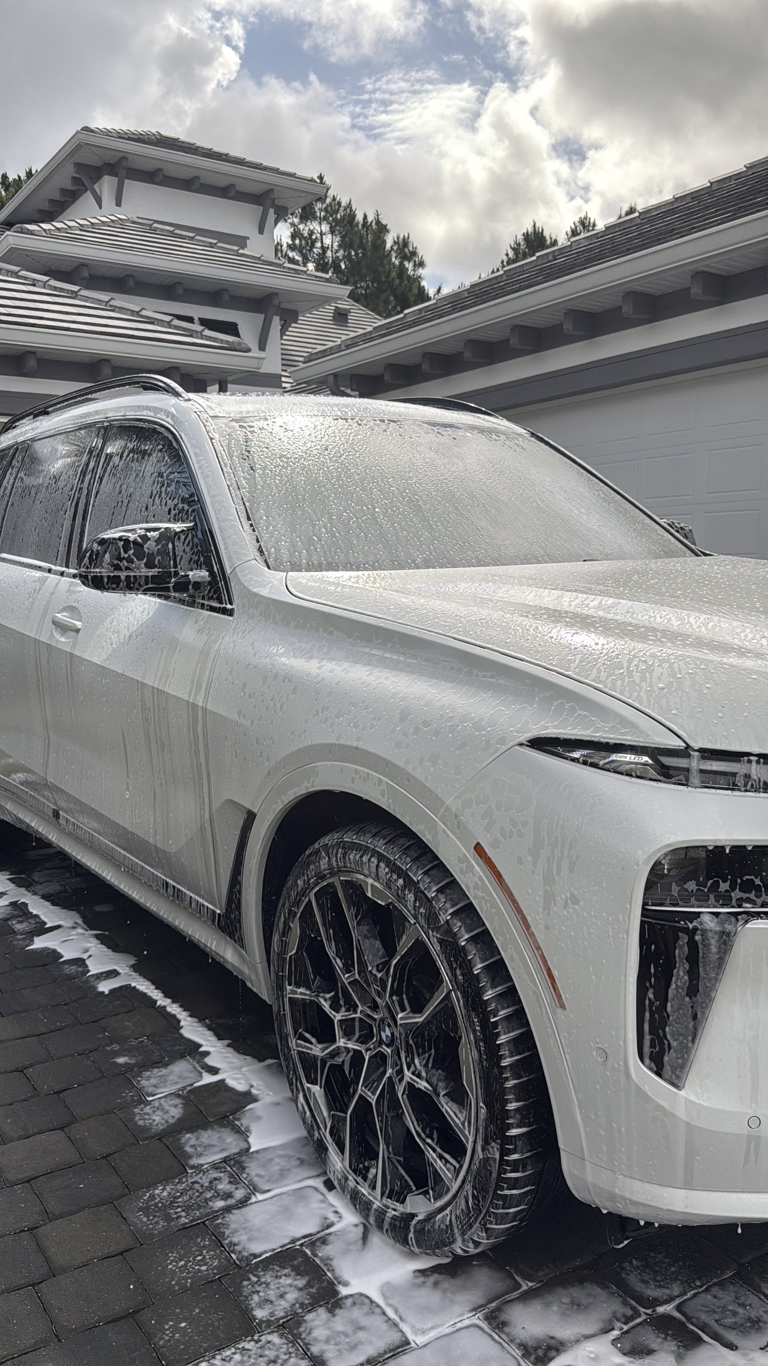 Mobile exterior car detailing foam wash in Palm Coast Florida by XP Detailing