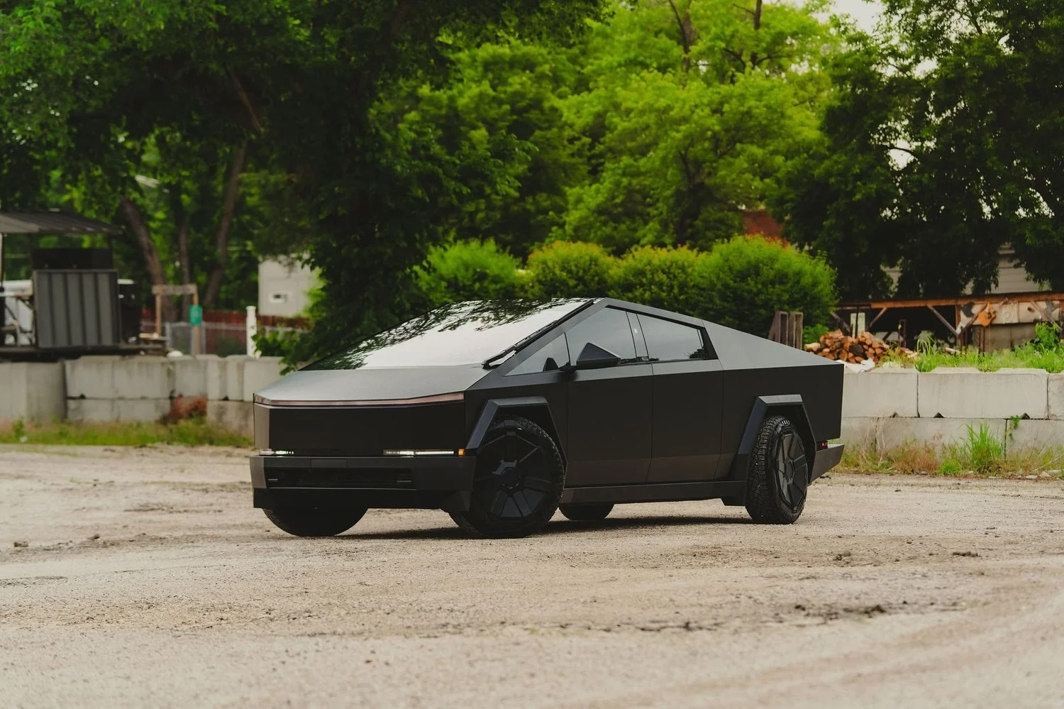 Tesla Cybertruck with matte PPF