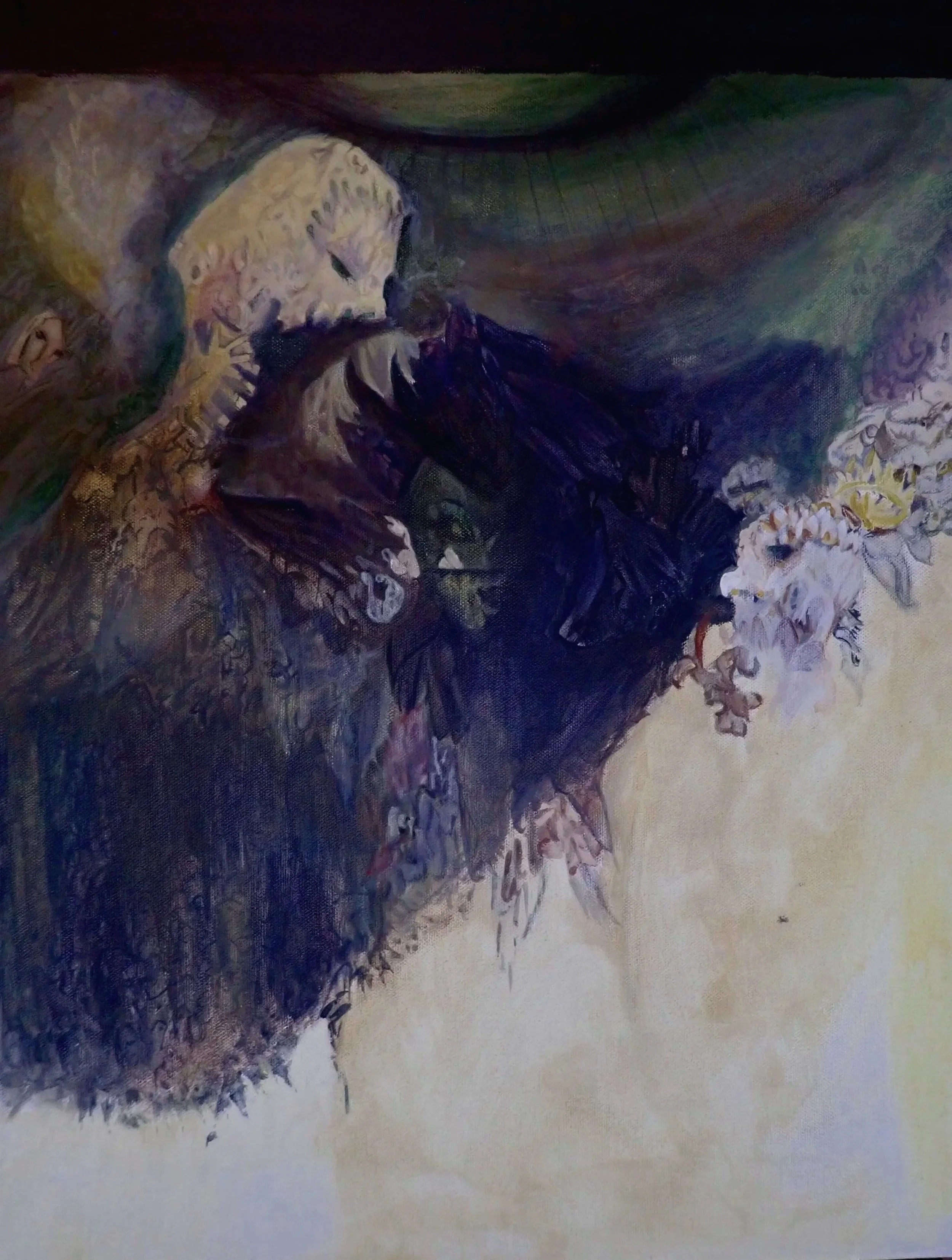 The Messenger's Assistant — acrylic painting from the Through the Window collection