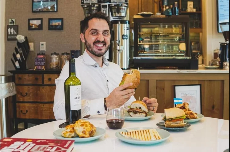 Chef Katriel at the café