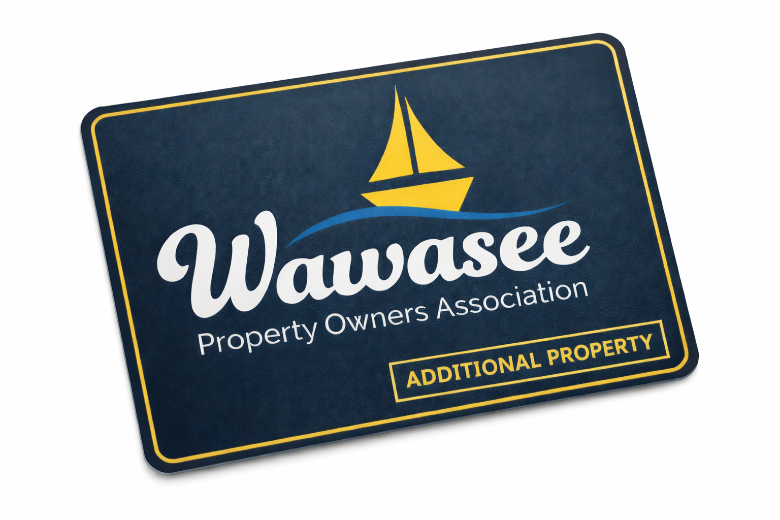 WPOA additional property add-on membership card