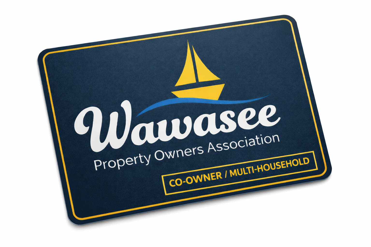 WPOA multi-family add-on membership card