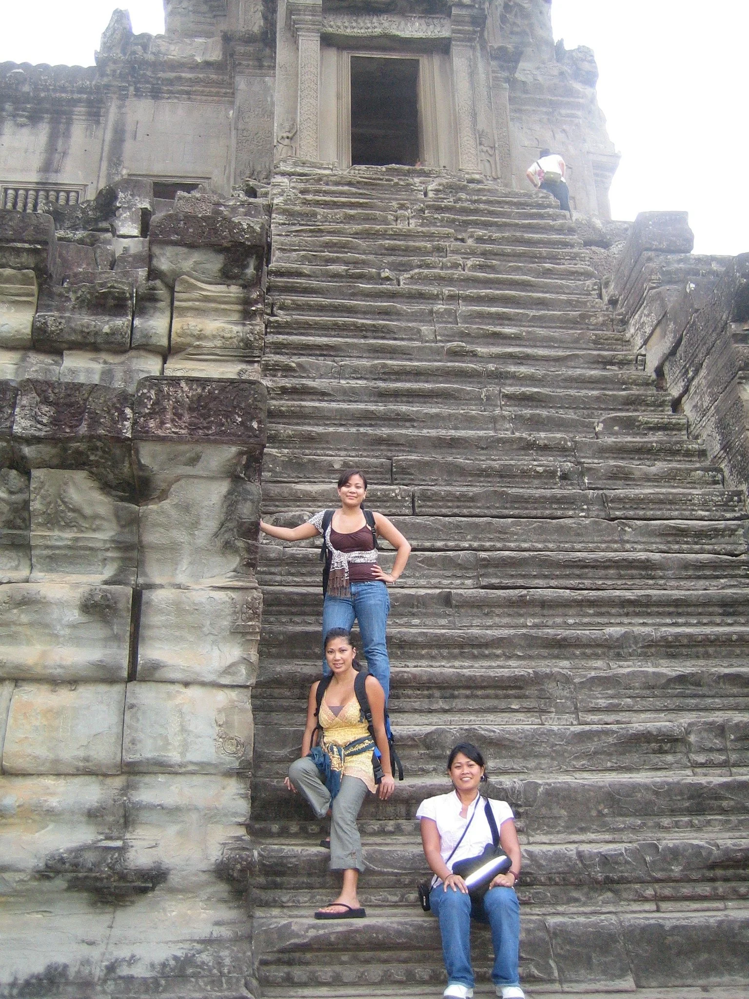 The ancient steps of Angkor Wat, Cambodia