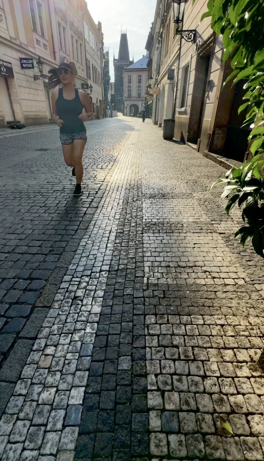 Prague dawn streets