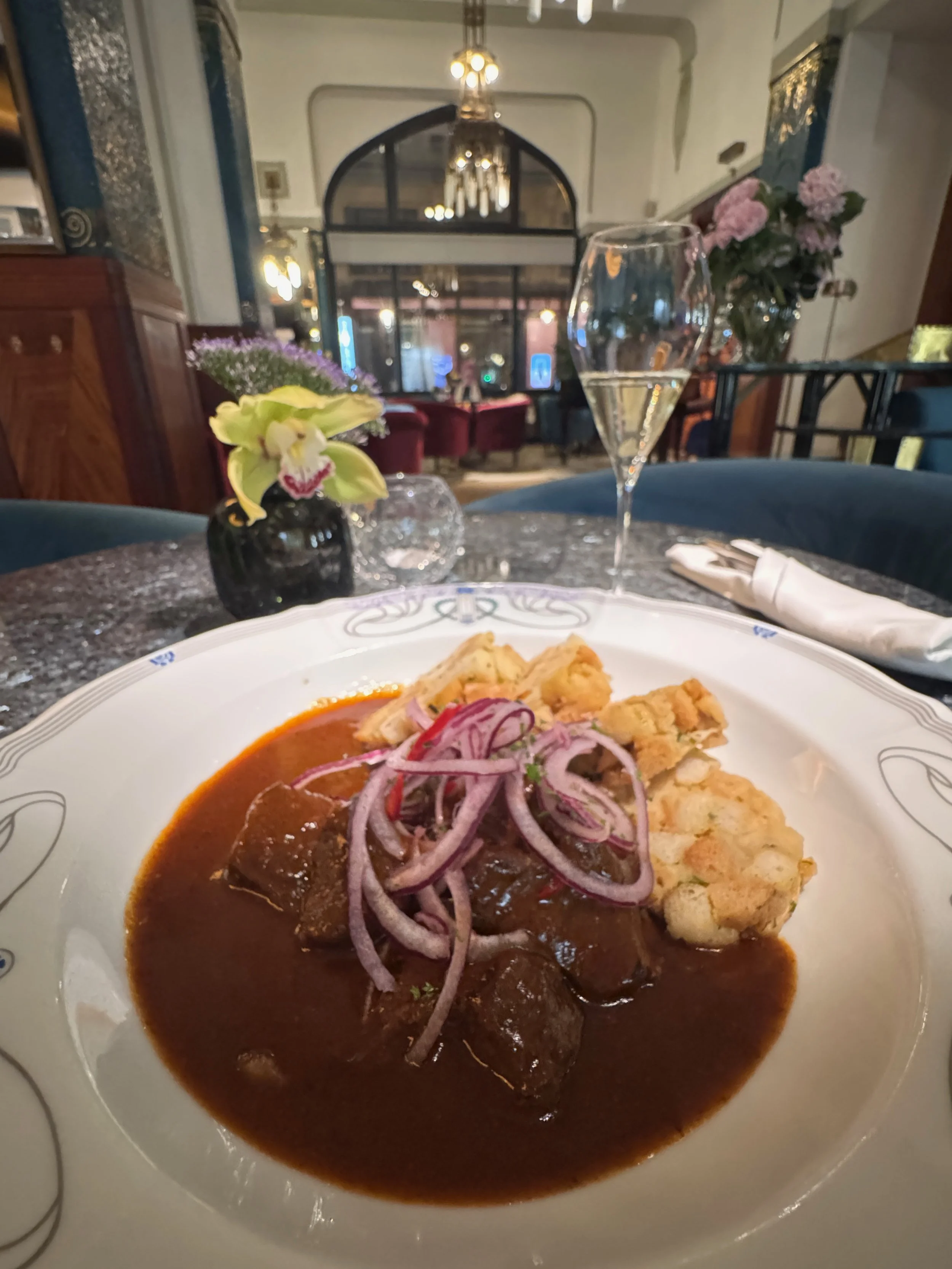 Solo dining moment