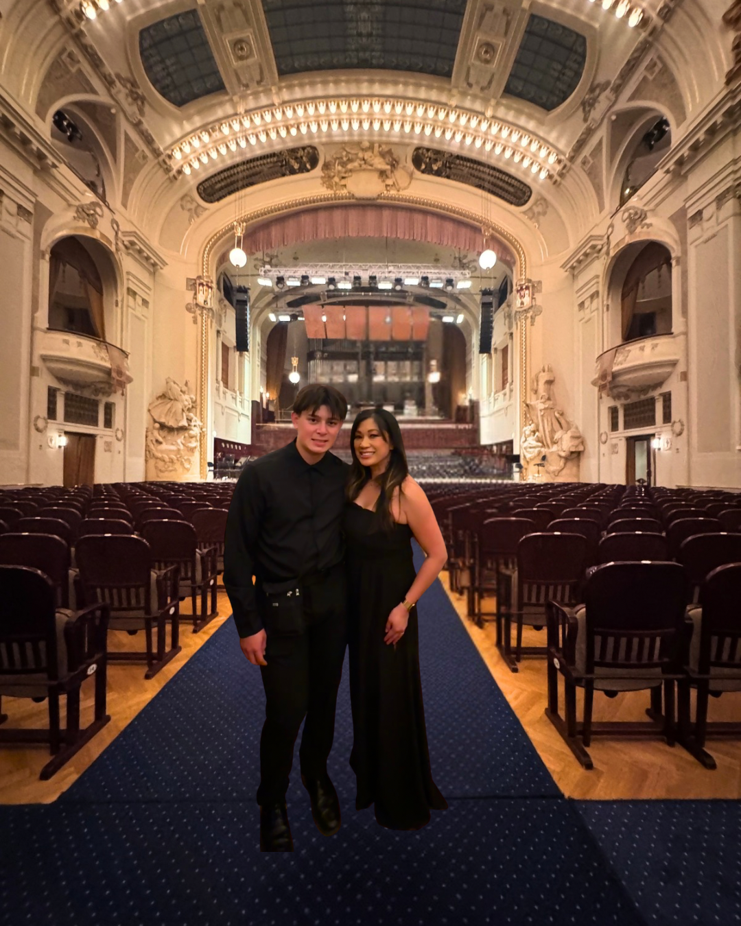 Mom and son after the concert