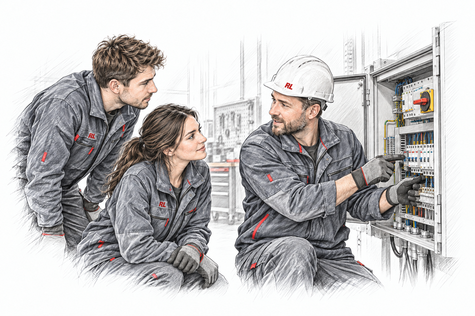 Illustrative Sketch-Vorschau: Zusammenarbeit und Verantwortung