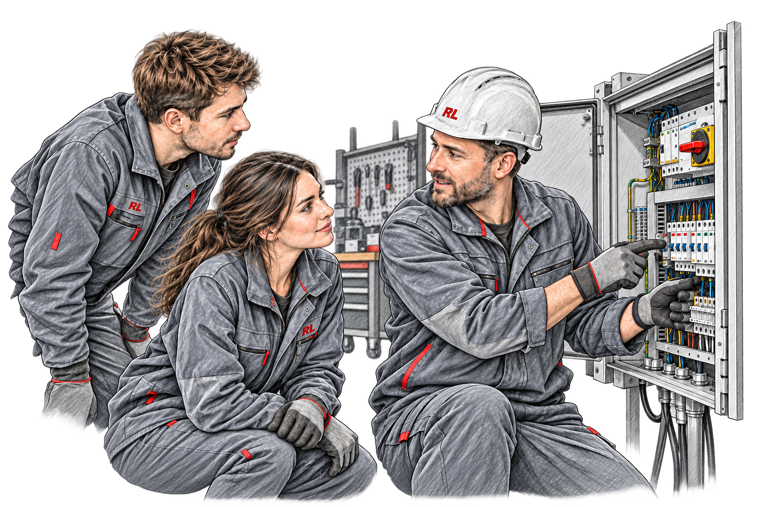 Illustrative Sketch-Vorschau: Zusammenarbeit und Verantwortung