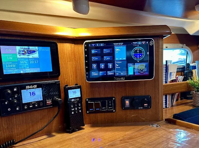 Zora installed alongside the existing B&G equipment at the nav station