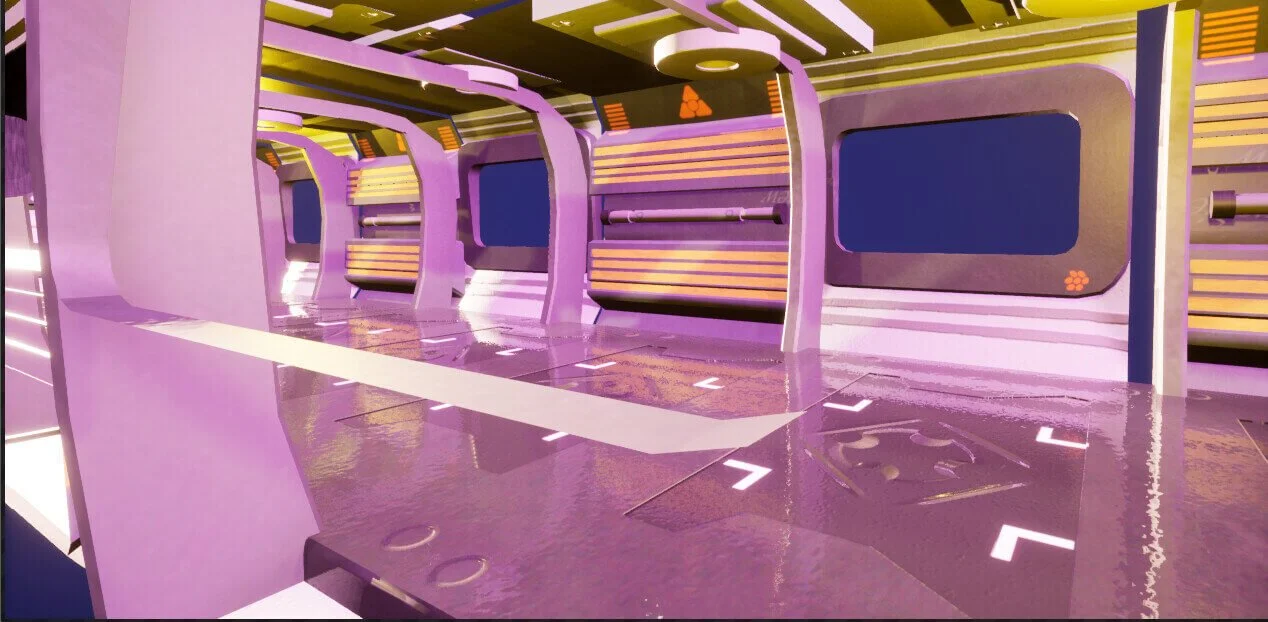 Paolo’s Sci Fi Hallway environment render