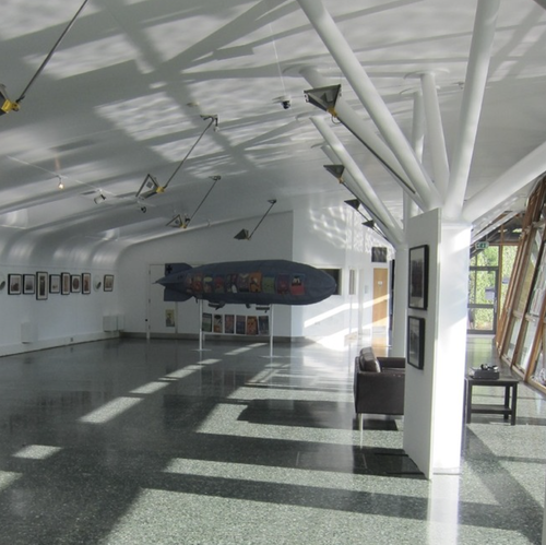 Inside the Mile End Art Pavilion
