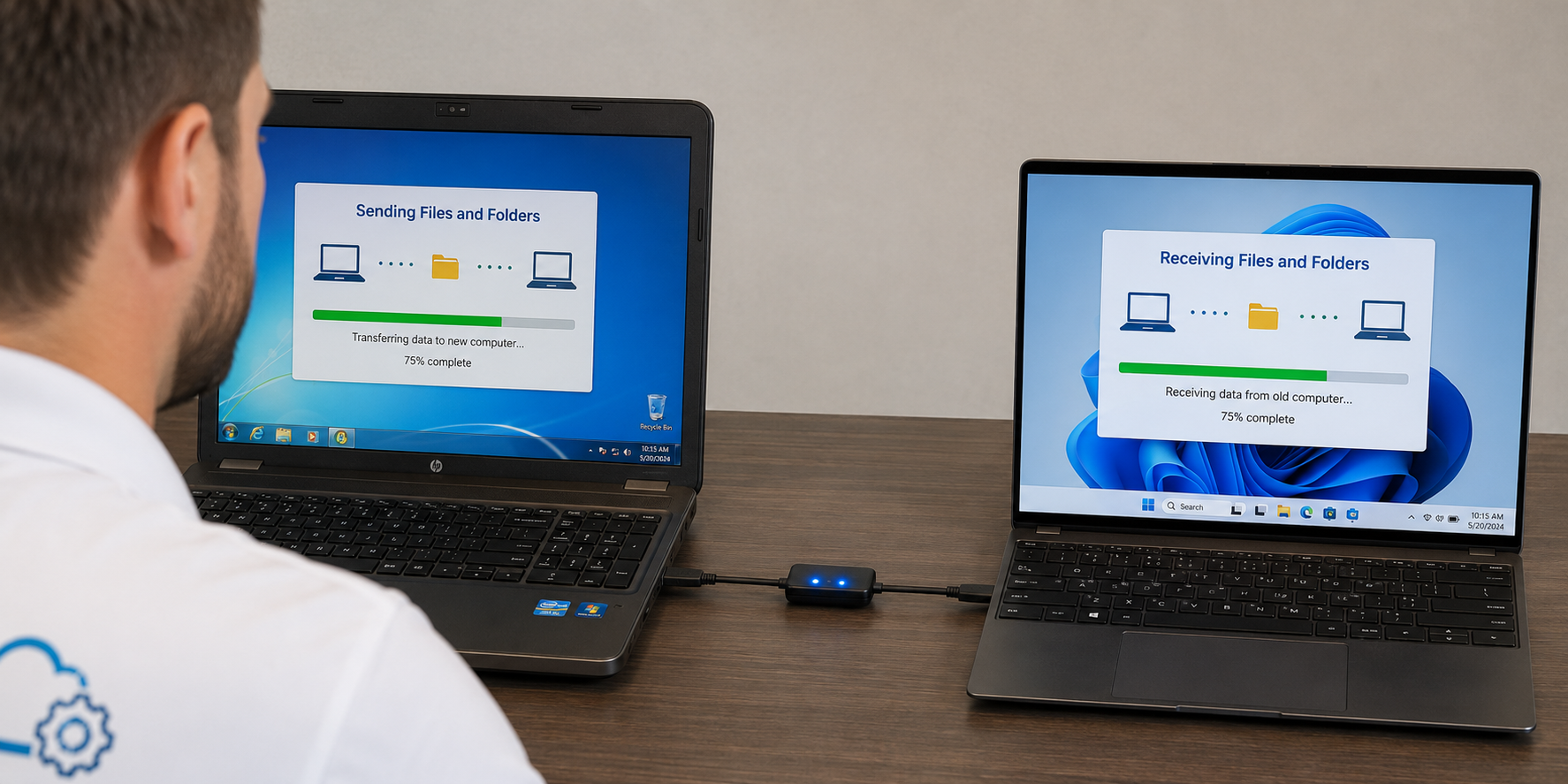 Computer setup and data migration services moving files email and Microsoft 365 to a new computer