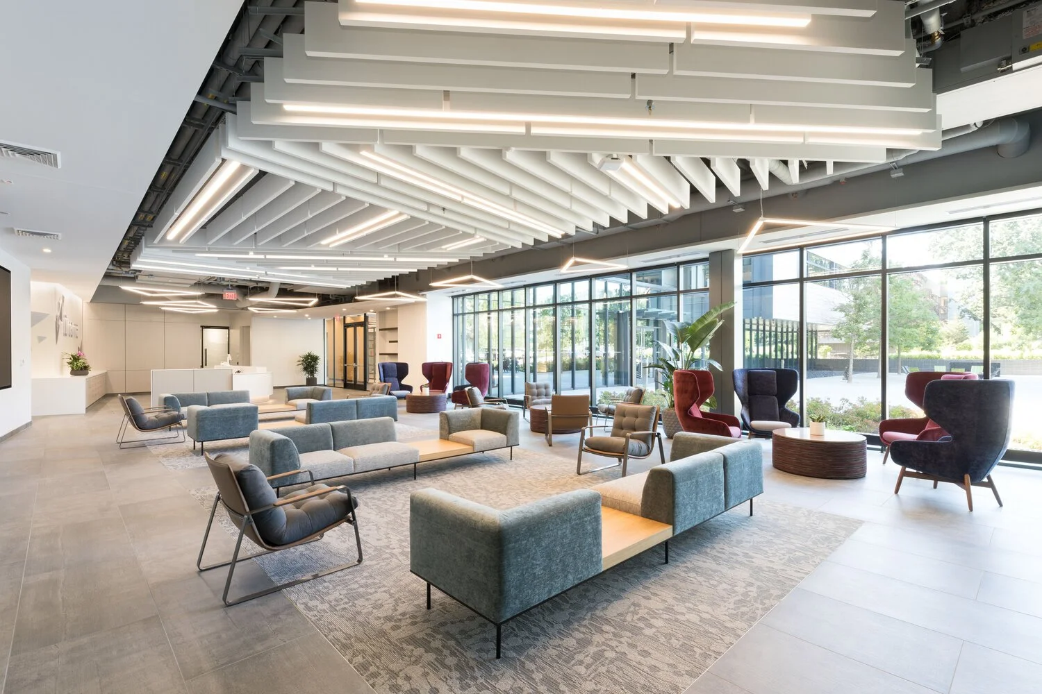 Pharmaceutical welcome center interior