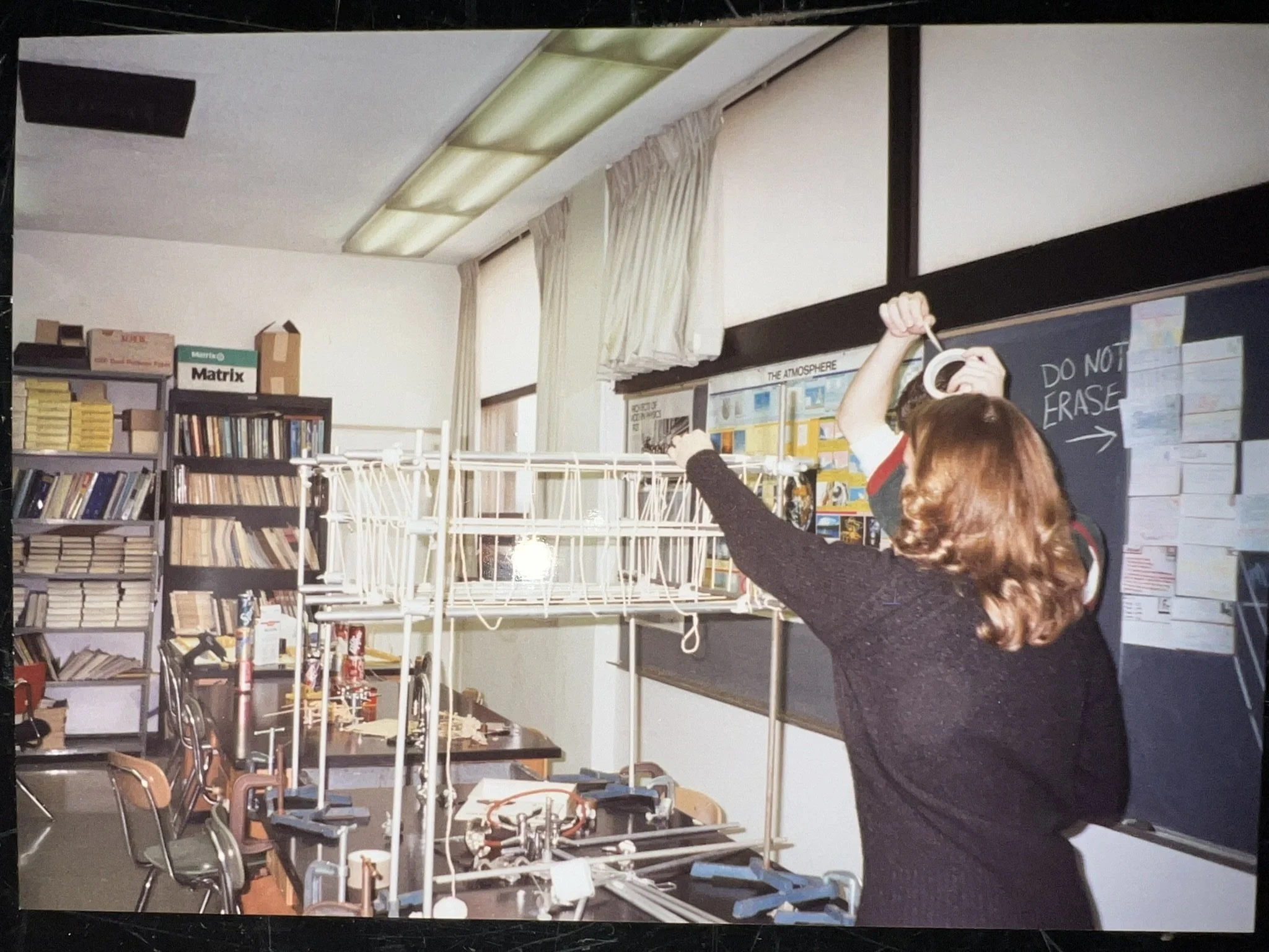 1997: One of the first student-led long-term projects in Dr. Wargo's physics class.