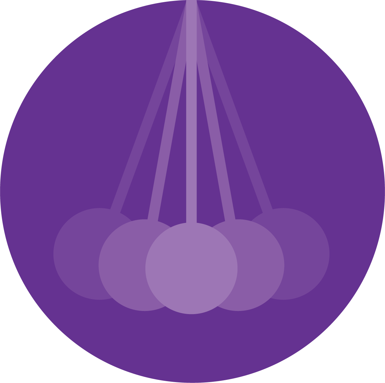 Beckey and Wargo designed the ISI logo to include a pendulum -- a simple timekeeping device used throughout history to navigate, prove the earth rotates, and to tell time. For decades, Dr. Wargo has used the pendulum as simple way to introduce students to the process of science.