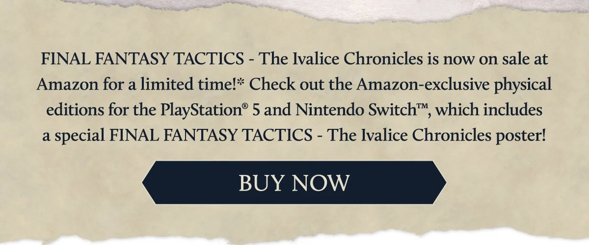 Amazon-exclusive physical editions of FINAL FANTASY TACTICS — The Ivalice Chronicles