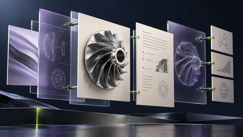 Conceptual layers of industrial product content, specifications, and digital experiences