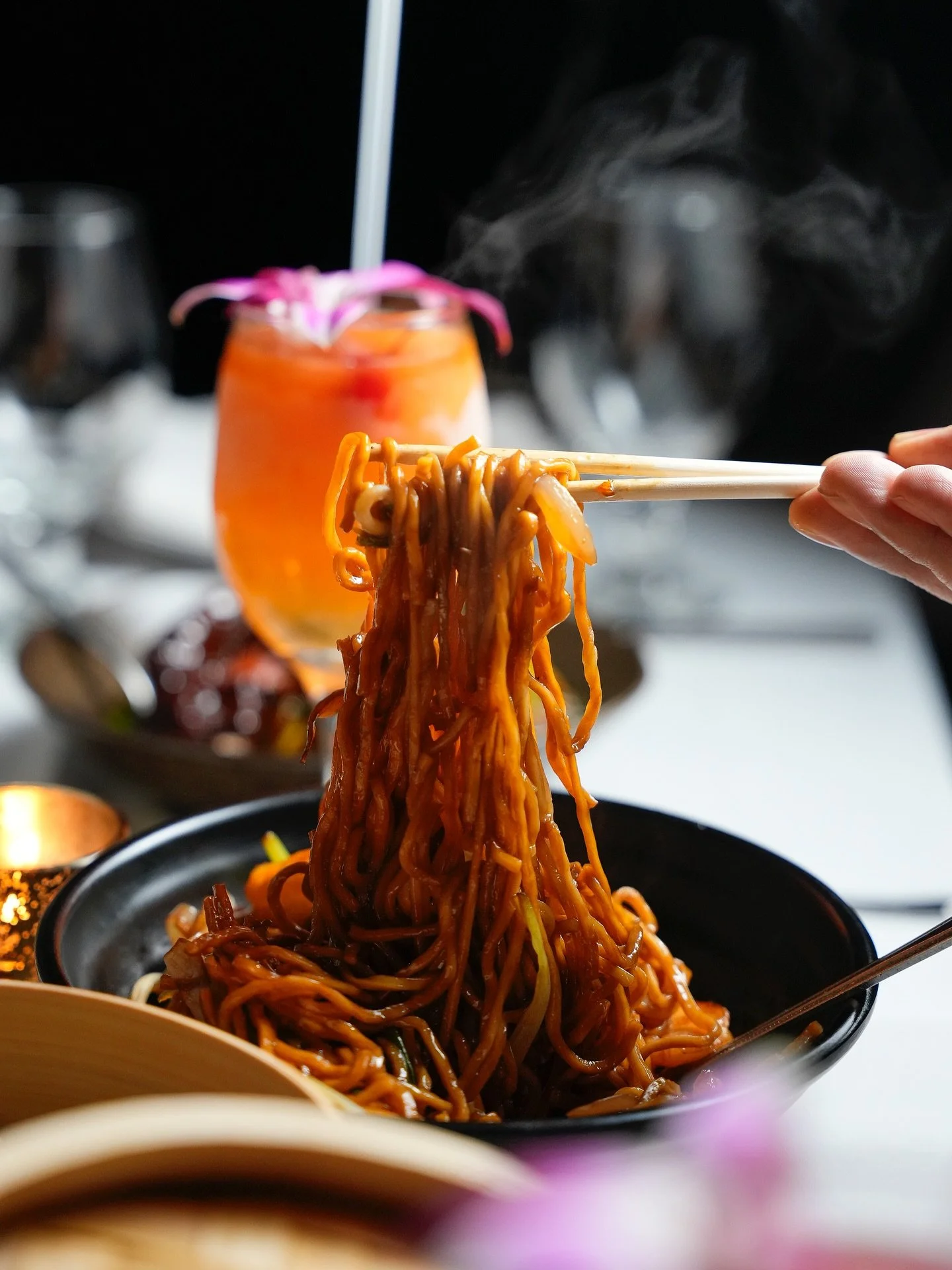 Dinner and cocktails at Panda Harlem in West Harlem