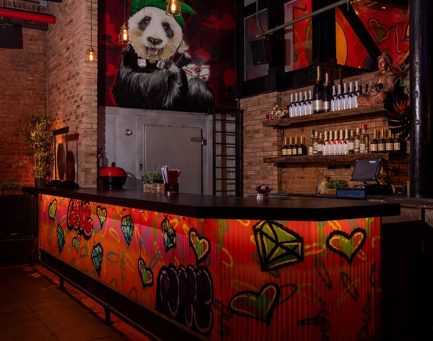 Happy hour cocktails and snacks at Panda Harlem